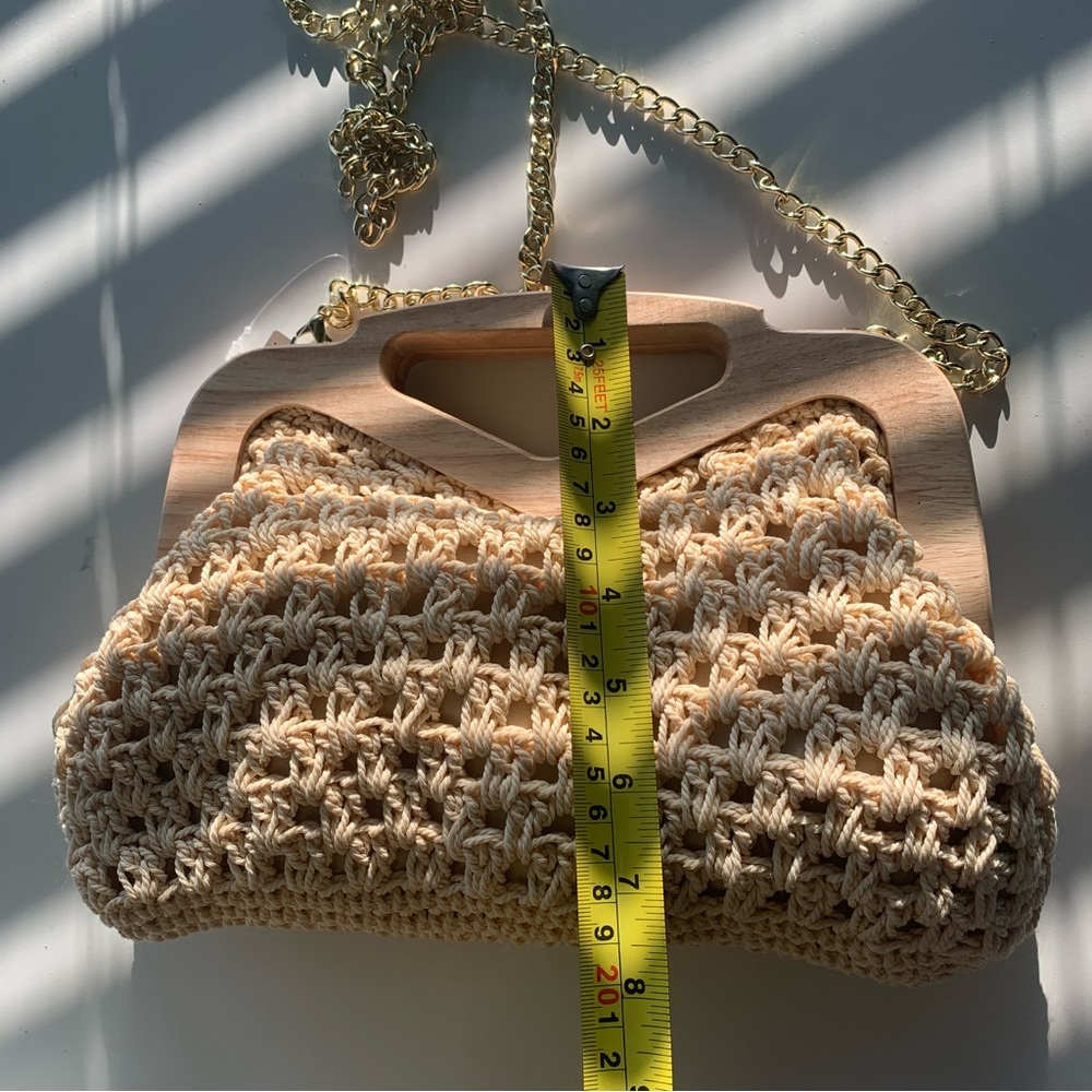 Woven Rope Framed Clutch - Picture 6 of 6